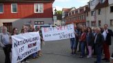 Stiller Protest gegen AFD-Versammlung