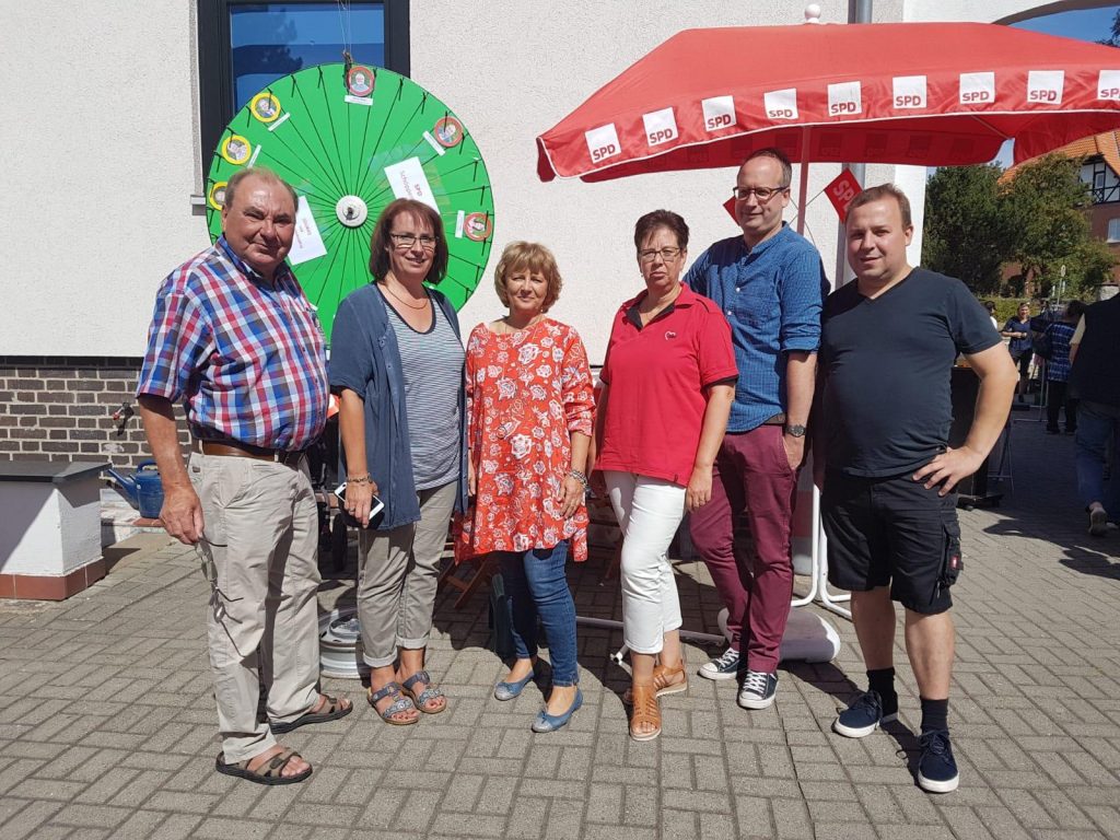 SPD-Glücksrad beim Sommerfest der AWO