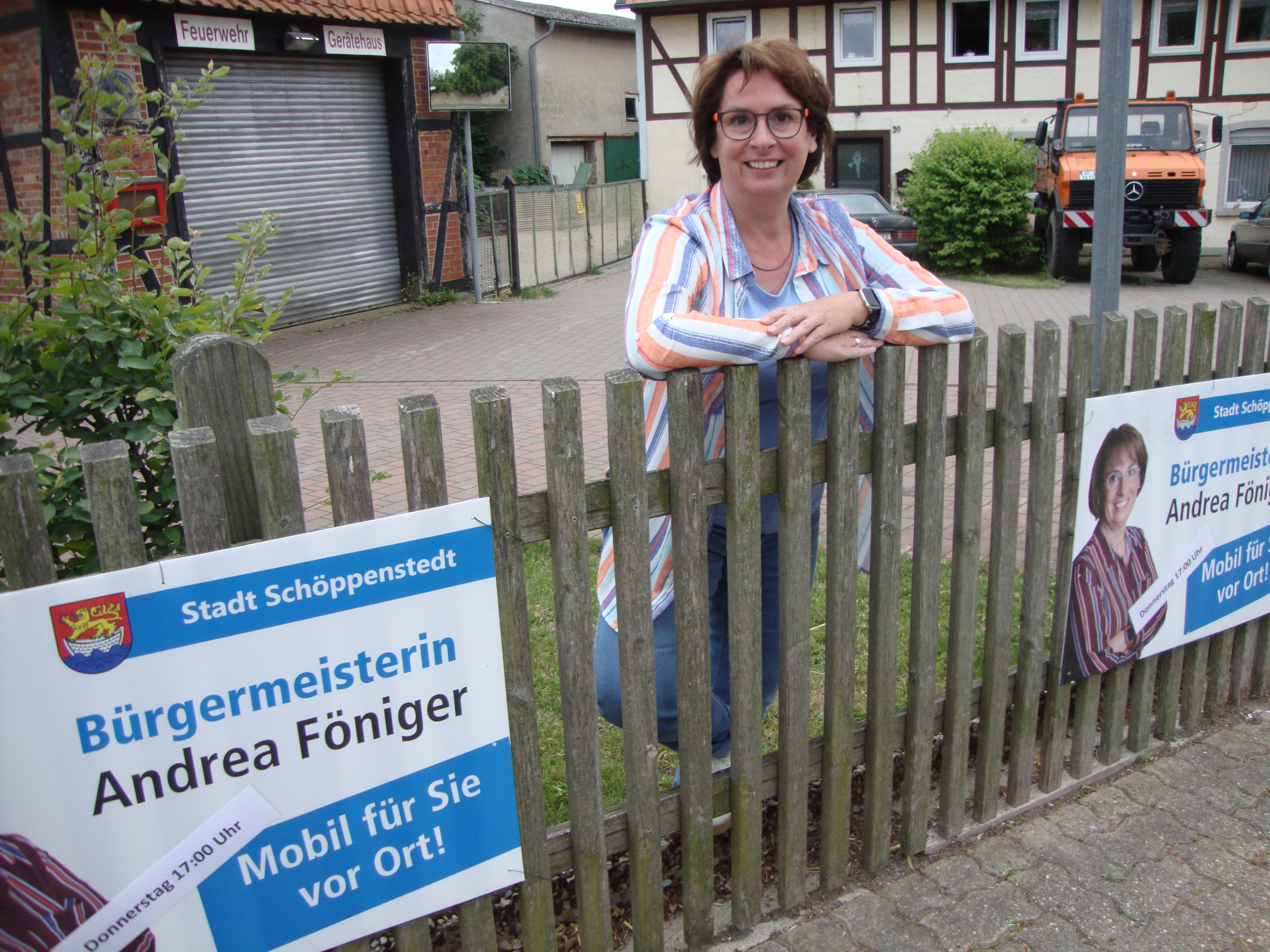 Andrea Föniger wieder mobil vor Ort