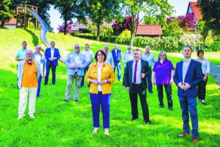 Bürgermeisterin samt Kandidaten am Lindenberg