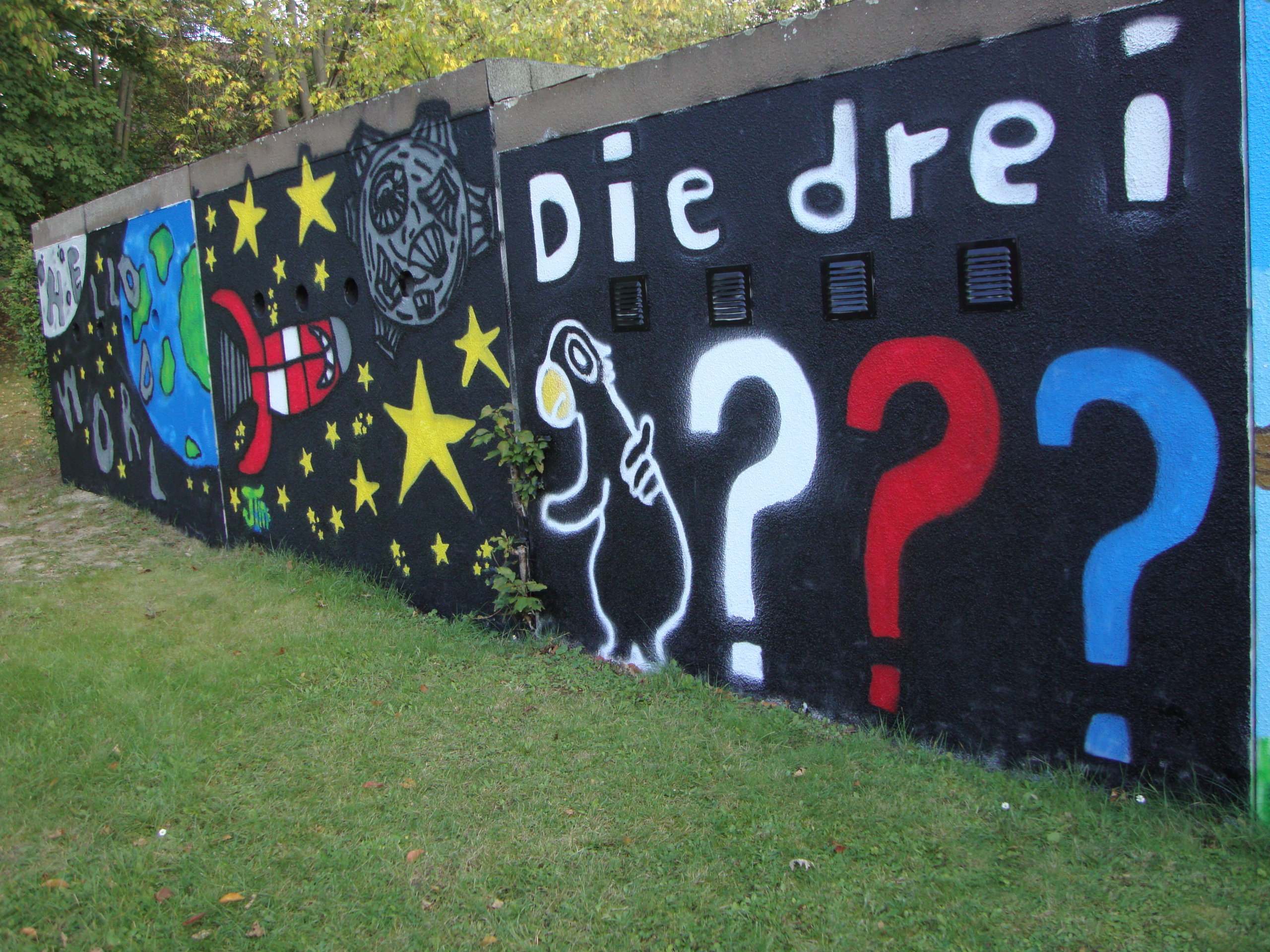 Graffitiwand am Spielplatz ist fertig!