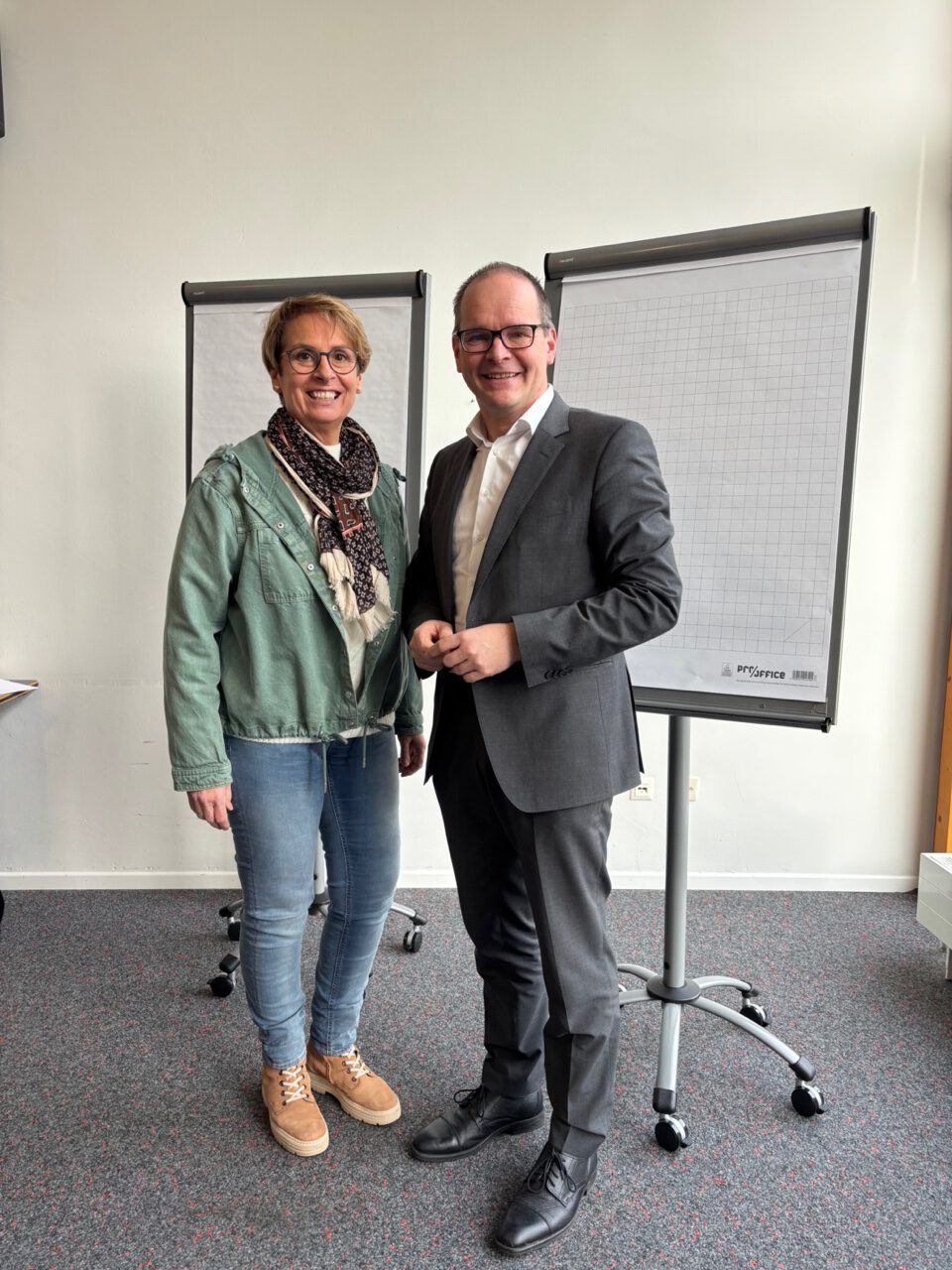 Andrea Föniger triff Wirtschaftsminister